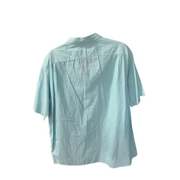 New Cremieux Classic LIght Blue Size 2xT Button Up Shirt Short Sleeve - Picture 2 of 4